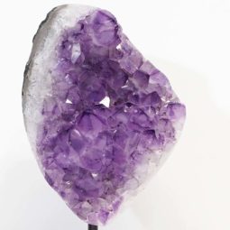 Amethyst Geode on Metal Stand DS238