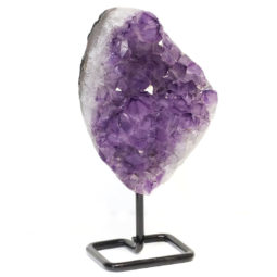1.91kg Amethyst Geode With Custom Metal Stand DS238 6 Amethyst Geode on Metal Stand DS238