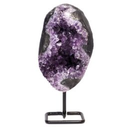 2.0kg Amethyst Geode With Custom Metal Stand DS239 6 Amethyst Geode on Metal Stand DS239