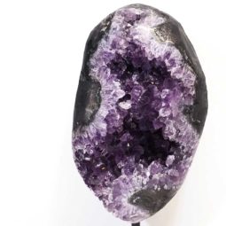 Amethyst Geode on Metal Stand DS239
