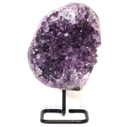 2.91kg Amethyst Geode With Custom Metal Stand DS240 6 Amethyst Geode on Metal Stand DS240