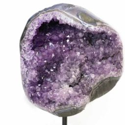 Amethyst Geode on Metal Stand DS241