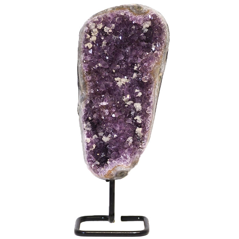 2.65kg Amethyst Geode With Custom Metal Stand DS244 4 Amethyst Geode on Metal Stand DS244