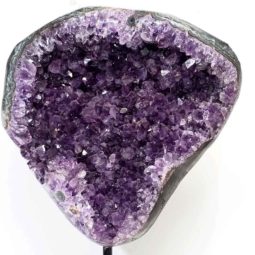 Amethyst Geode on Metal Stand DS245