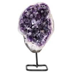 4.28kg Amethyst Geode With Custom Metal Stand DS246 6 Amethyst Geode on Metal Stand DS246