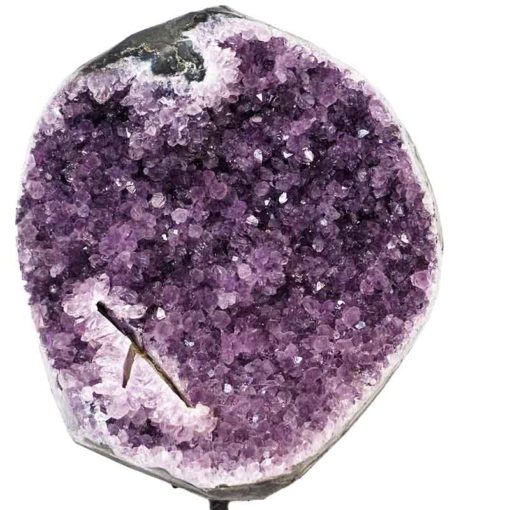 Amethyst Geode on Metal Stand DS248