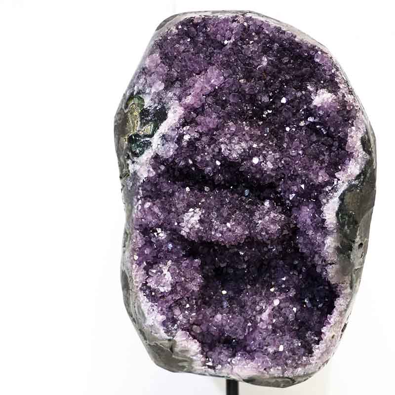 4.74kg Amethyst Geode With Custom Metal Stand DS249 3 Amethyst Geode on Metal Stand DS249