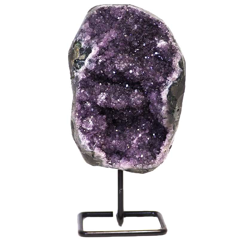 4.74kg Amethyst Geode With Custom Metal Stand DS249 4 Amethyst Geode on Metal Stand DS249
