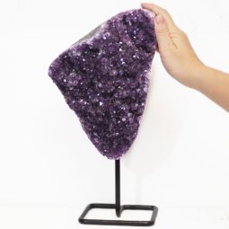 Amethyst Geode on Metal Stand DS251