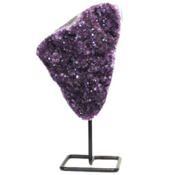 Amethyst Geode on Metal Stand DS251