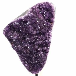 Amethyst Geode on Metal Stand DS251