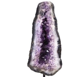 Amethyst Geode on Metal Stand DS252