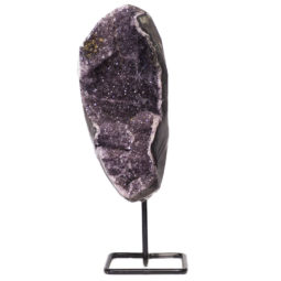 3.26kg Amethyst Geode With Custom Metal Stand DS253 6 Amethyst Geode on Metal Stand DS253