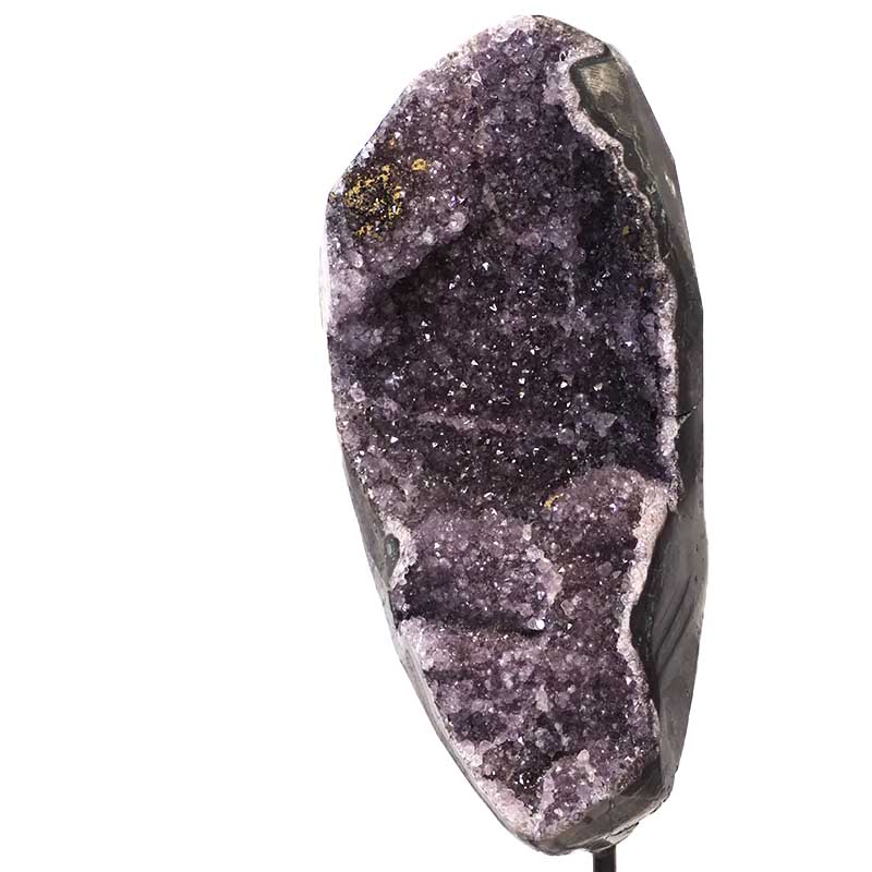 3.26kg Amethyst Geode With Custom Metal Stand DS253 3 Amethyst Geode on Metal Stand DS253