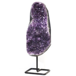 4.17kg Amethyst Geode With Custom Metal Stand DS254 6 Amethyst Geode on Metal Stand DS254