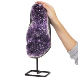 4.17kg Amethyst Geode With Custom Metal Stand DS254 7 Amethyst Geode on Metal Stand DS254