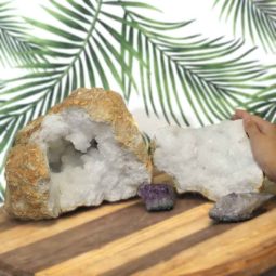 11.20kg Calcite Geode Set with Amethyst DJ444 5 Calcite Geode Set with Amethyst DJ444-1