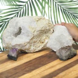 Calcite Geode Set with Amethyst DJ445-1