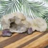 7.05kg Calcite Geode Set with Amethyst DJ446 2 Calcite Geode Set with Amethyst DJ446