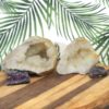 5.40kg Calcite Geode Set with Amethyst DJ447 1 Calcite Geode Set with Amethyst DJ447