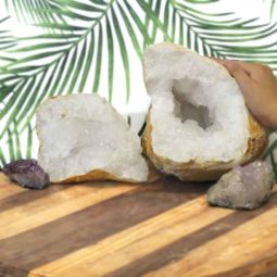 9.40kg Calcite Geode Set with Amethyst DJ449 5 Calcite Geode Set with Amethyst DJ449-1