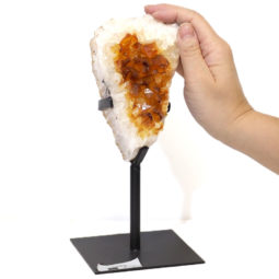 Citrine Cluster With Custom Metal Stand DS261