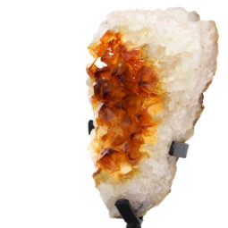 Citrine Cluster With Custom Metal Stand DS261