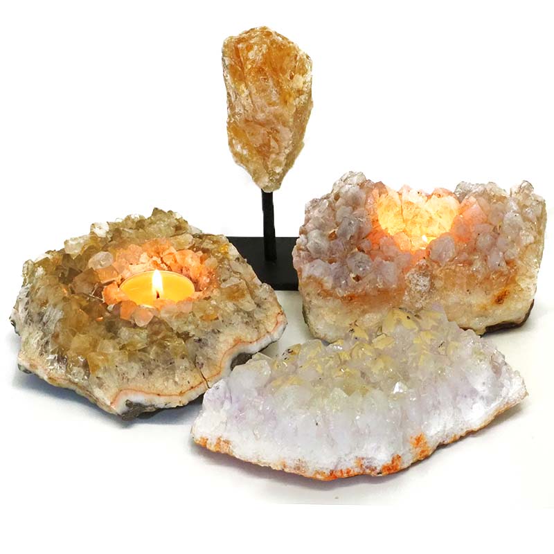 Citrine Crystal Set 4 Pieces S330 3 Citrine Crystal Set 4 Pieces S330-2
