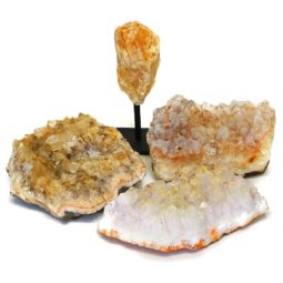 Citrine Crystal Set 4 Pieces S330 7 Citrine Crystal Set 4 Pieces S330