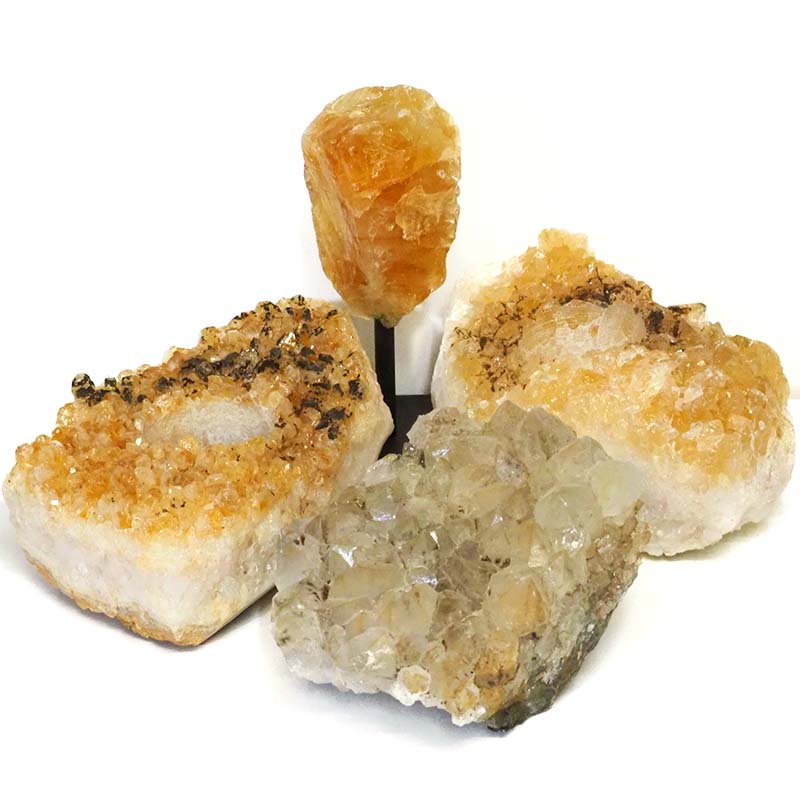 Citrine Crystal Set 4 Pieces S334 4 Citrine Crystal Set 4 Pieces S334-1