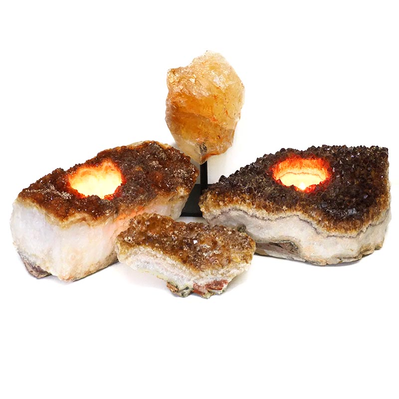 Citrine Crystal Set 4 Pieces S335 3 Citrine Crystal Set 4 Pieces S335-1