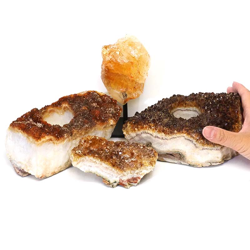 Citrine Crystal Set 4 Pieces S335 4 Citrine Crystal Set 4 Pieces S335-2