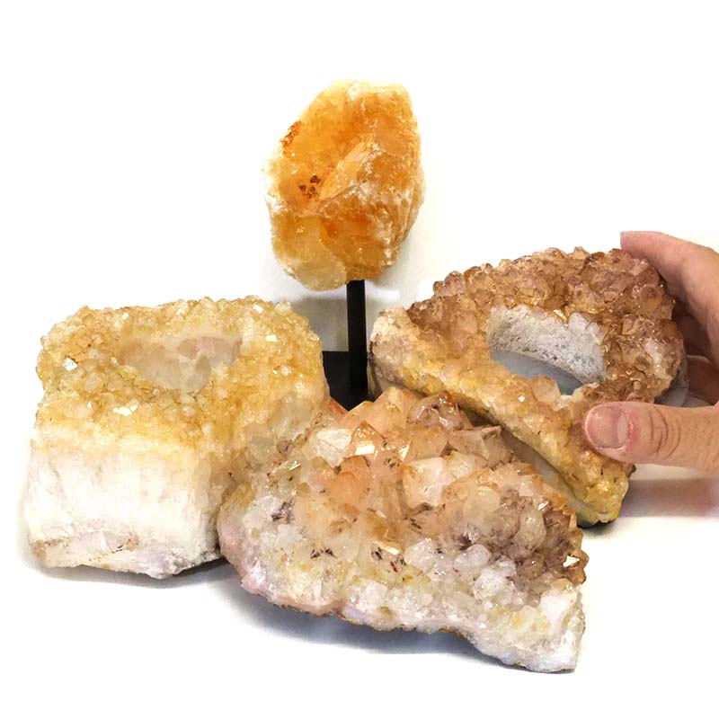 Citrine Crystal Set 4 Pieces S336 5 Citrine Crystal Set 4 Pieces S336-1