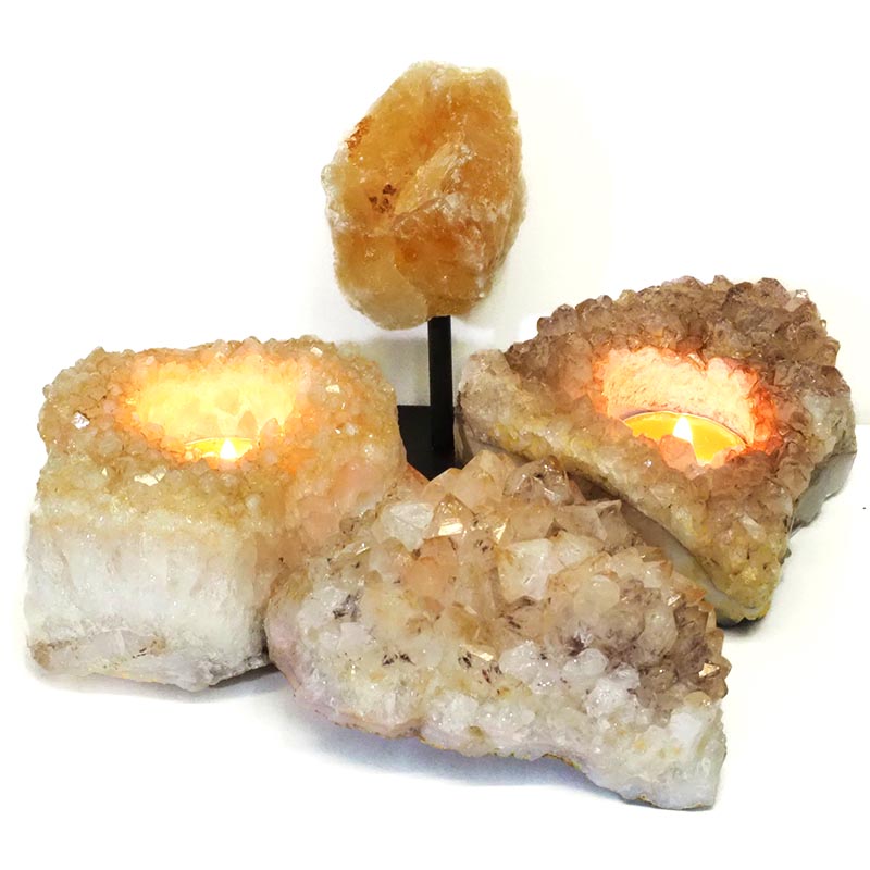 Citrine Crystal Set 4 Pieces S336 3 Citrine Crystal Set 4 Pieces S336