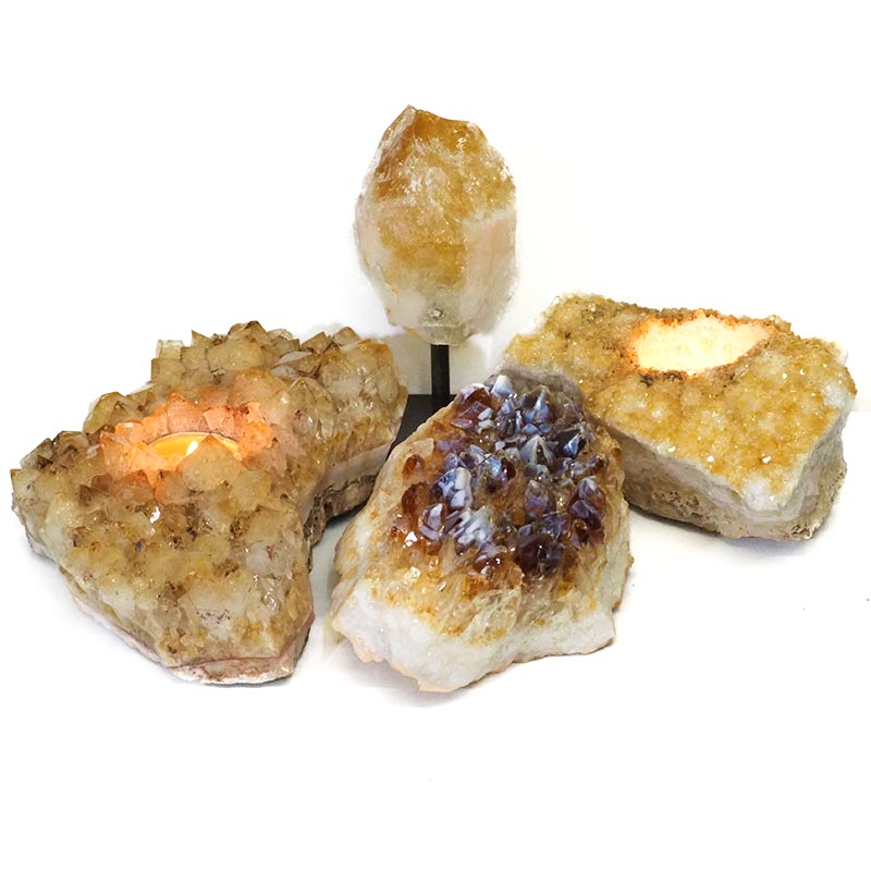 Citrine Crystal Set 4 Pieces S340 3 Citrine Crystal Set 4 Pieces S340-1