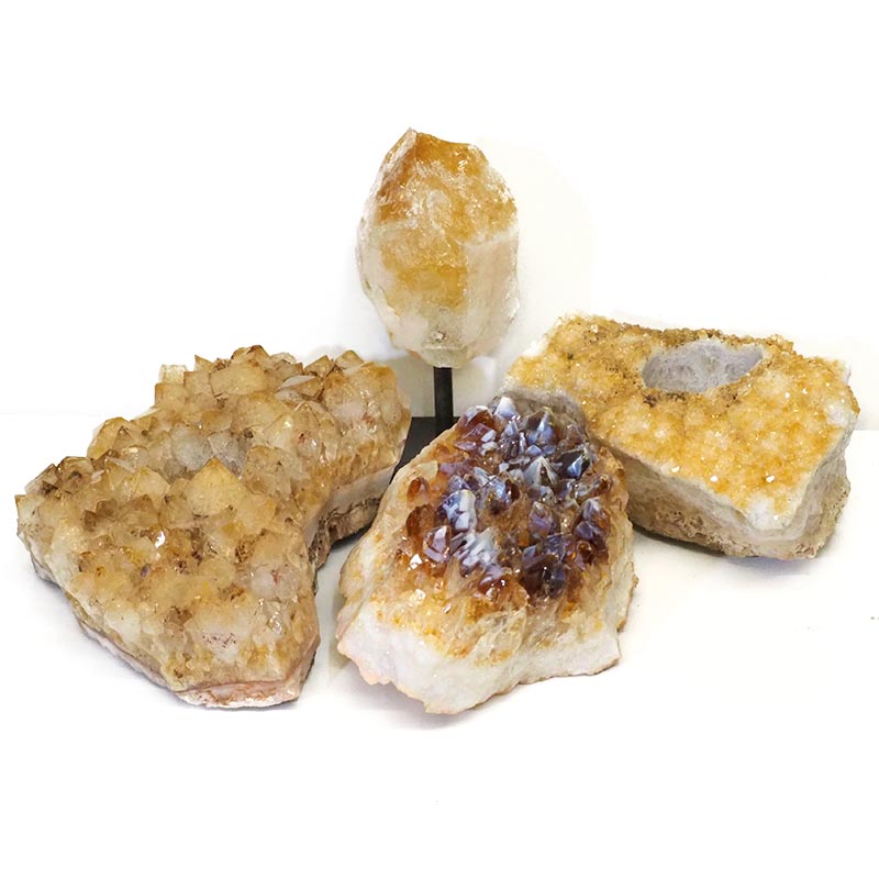 Citrine Crystal Set 4 Pieces S340 5 Citrine Crystal Set 4 Pieces S340