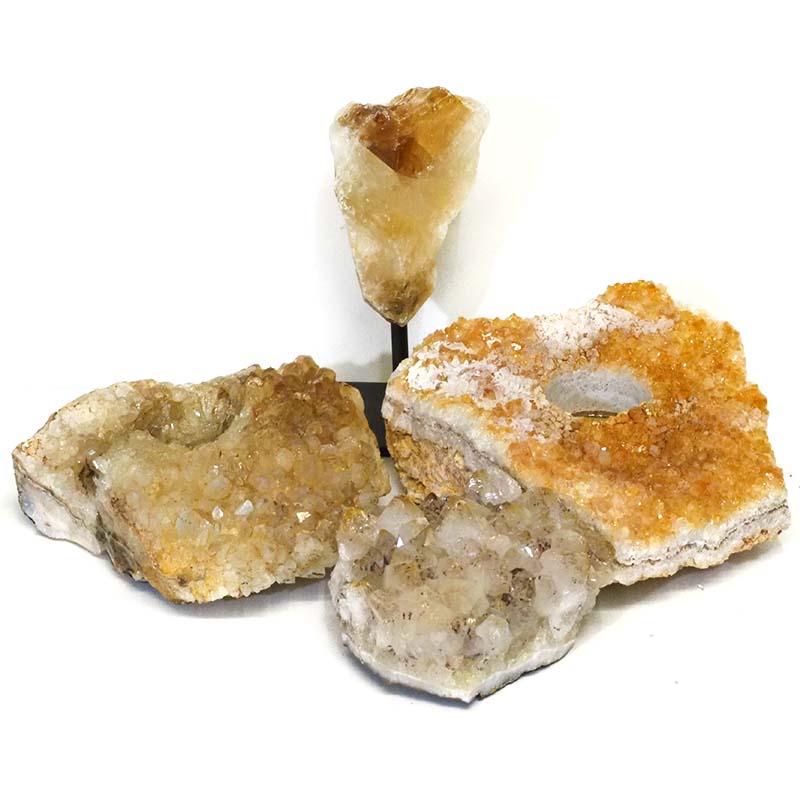 Citrine Crystal Set 4 Pieces S341 5 Citrine Crystal Set - 4 Pieces S341