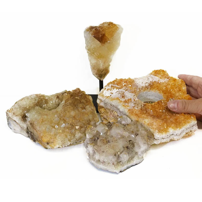 Citrine Crystal Set 4 Pieces S341 4 Citrine Crystal Set - 4 Pieces S341