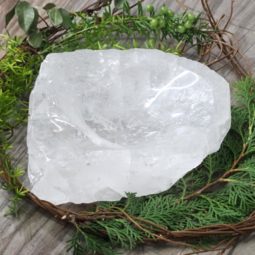 Clear Quartz Large Bowl DS1407 | Himalayan Salt Factory