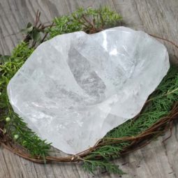Clear Quartz Large Bowl DS1409 | Himalayan Salt Factory