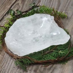 Clear Quartz Large Bowl DS1410 | Himalayan Salt Factory