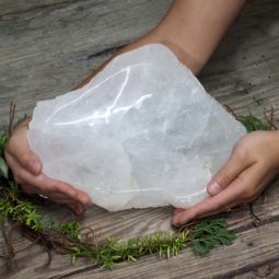 Clear Quartz Large Bowl DS1415 | Himalayan Salt Factory