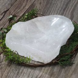 Clear Quartz Large Bowl DS1415 | Himalayan Salt Factory