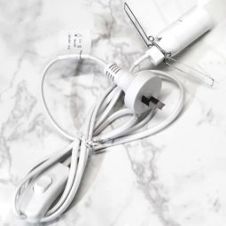 Crystal Lamp Cord - White (220V-240V)