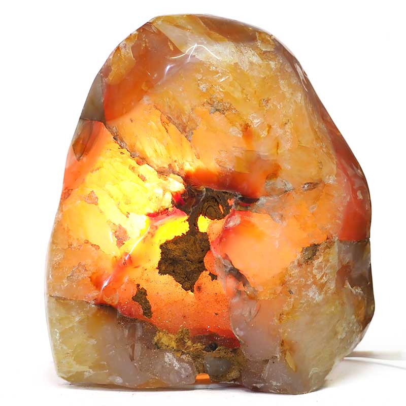 3.40kg Fire Agate Lamp S166 4 Fire Agate Lamp S166