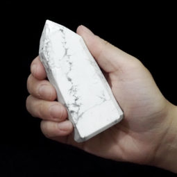 Howlite Obelisk (9-10cm) | Himalayan Salt Factory