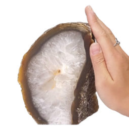 Natural Agate Crystal Lamp with LED Bulb N1162 | Himalayan Salt Factory