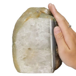 Natural Agate Crystal Lamp with LED Bulb N1169 | Himalayan Salt Factory