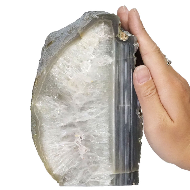 2.26kg Natural Agate Crystal Lamp with LED Bulb N1174 5 Natural Agate Crystal Lamp with LED Bulb N1174 | Himalayan Salt Factory