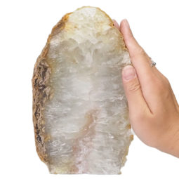 Natural Agate Crystal Lamp with LED Bulb N1177 | Himalayan Salt Factory